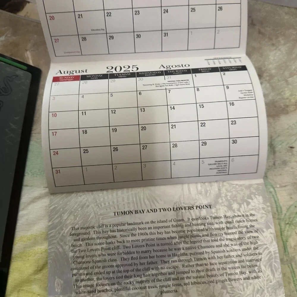 Guam Batik Art Gallery 2024 2025 Planning Calendar Judy Flores 7